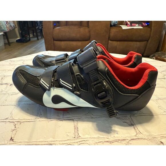 Peloton Men's Size 9.5 Cycling Shoes Black Classic Clip In For Exercise Bike - Picture 5 of 12